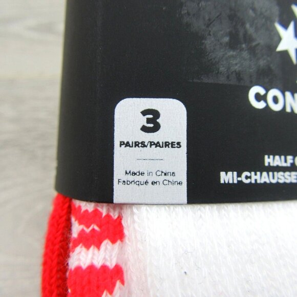 Converse Half Cushion Crew Socks Multi (3 Pairs) Pack Men's Size 6-12 NEW - Picture 4 of 14